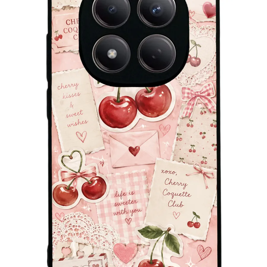 Cherry Love Letters Glossy Telefon Kılıfı Cherry Love Letters Glossy Telefon Kılıfı