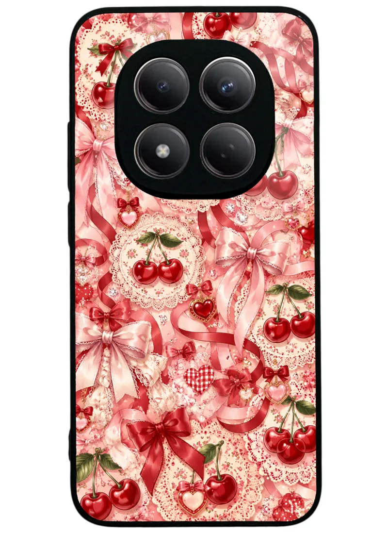 Cherry Lace Fantasy Glossy Telefon Kılıfı Cherry Lace Fantasy Glossy Telefon Kılıfı