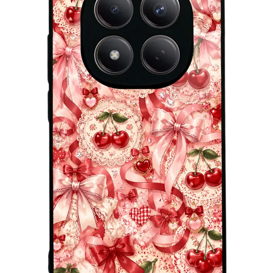 Cherry Lace Fantasy Glossy Telefon Kılıfı Cherry Lace Fantasy Glossy Telefon Kılıfı