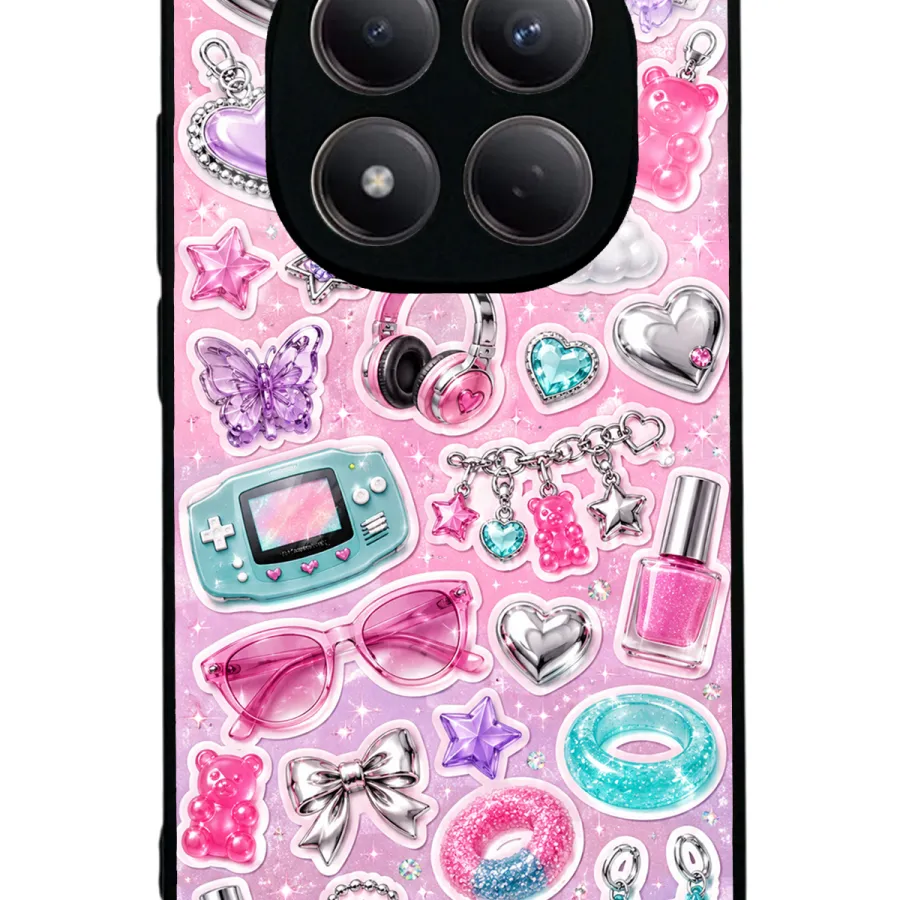 Y2K Sticker Dreams Glossy Telefon Kılıfı Y2K Sticker Dreams Glossy Telefon Kılıfı