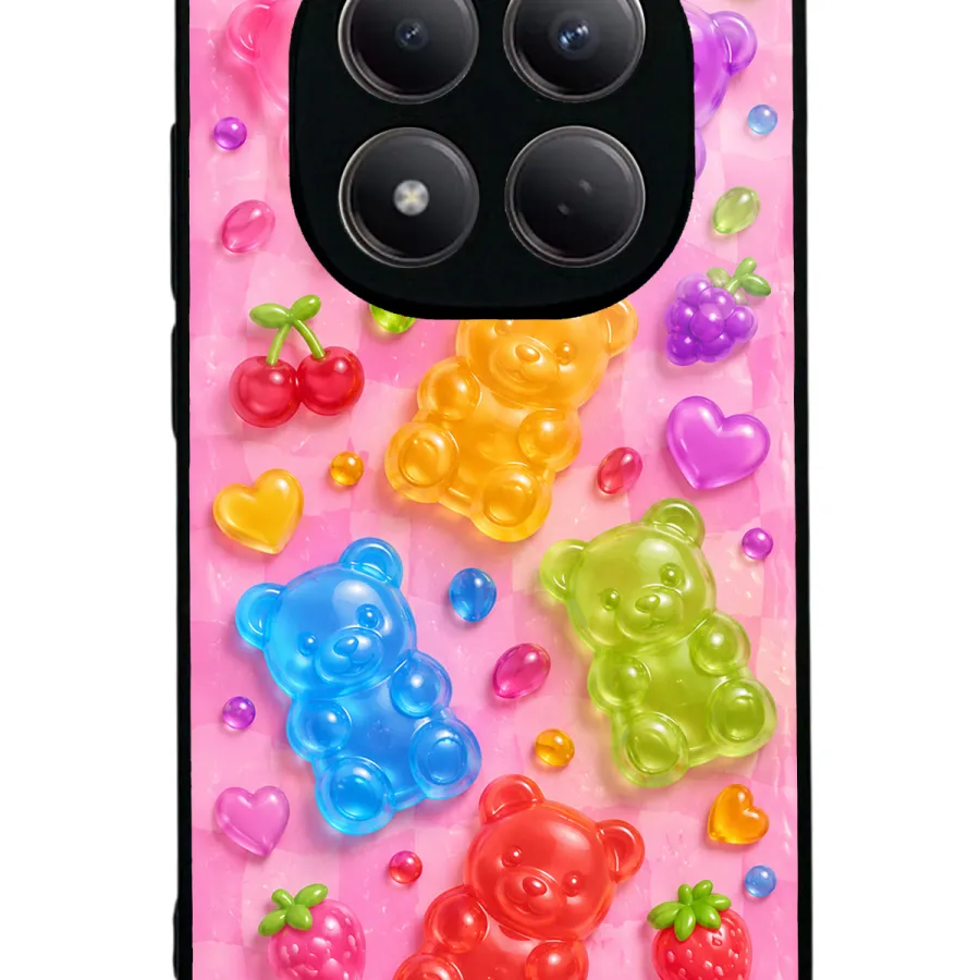 Candy Bear Fruits Glossy Telefon Kılıfı