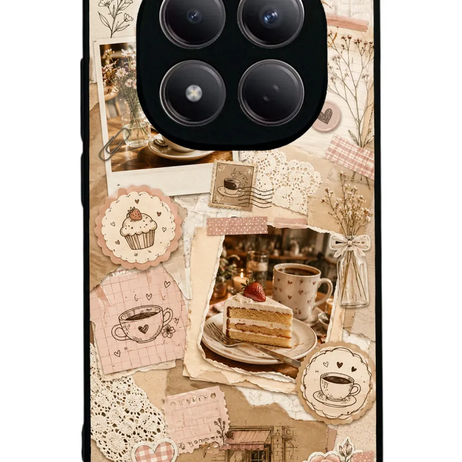 Café Love Letters Glossy Telefon Kılıfı