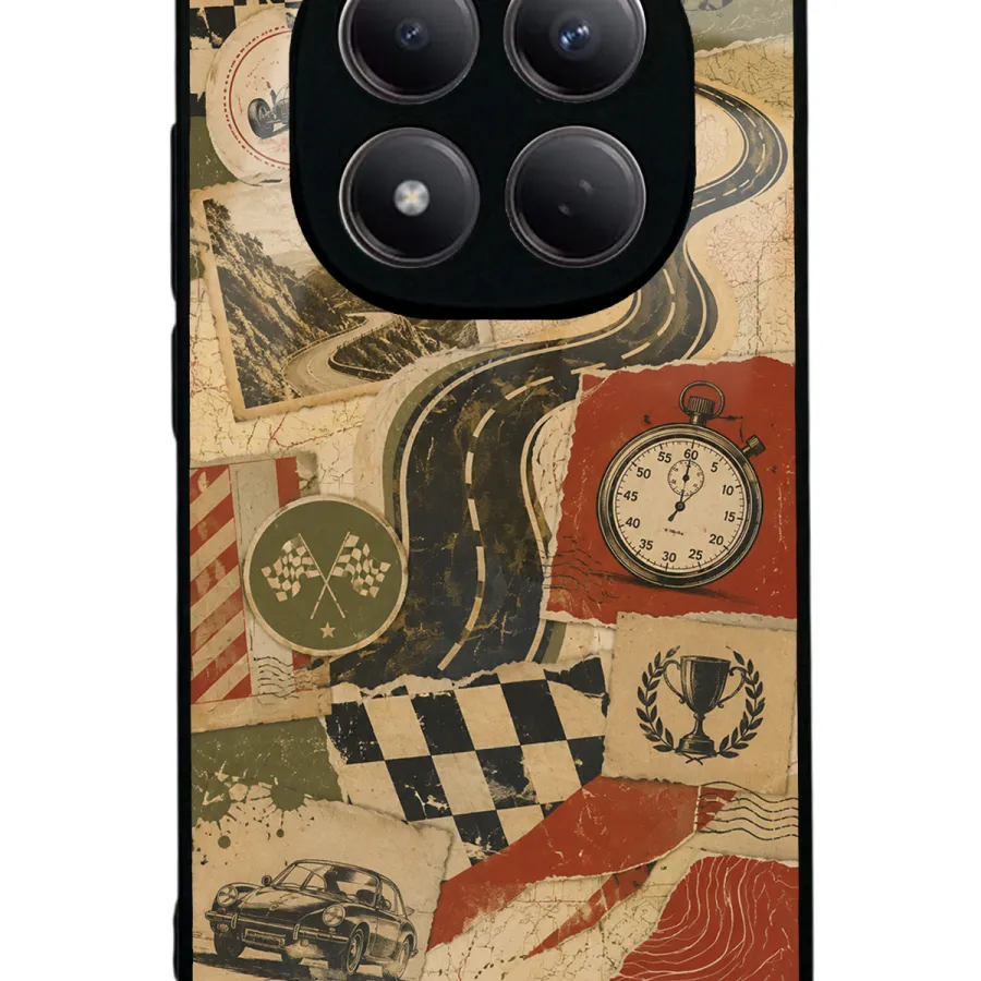 Retro Road Racing Glossy Telefon Kılıfı Retro Road Racing Glossy Telefon Kılıfı