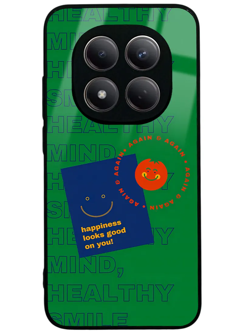 Happy Green Glossy Telefon Kılıfı