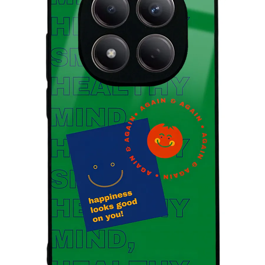 Happy Green Glossy Telefon Kılıfı