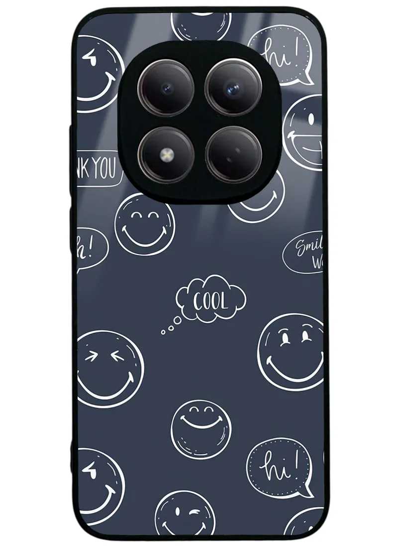 Doodle Smile Glossy Telefon Kılıfı