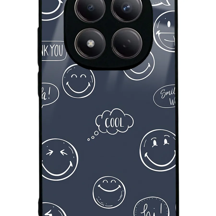 Doodle Smile Glossy Telefon Kılıfı
