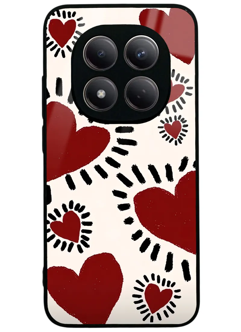 Brush Heart Glossy Telefon Kılıfı Brush Heart Glossy Telefon Kılıfı