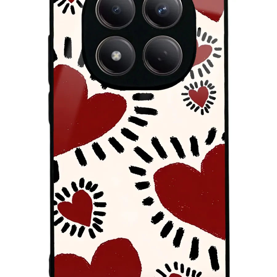 Brush Heart Glossy Telefon Kılıfı Brush Heart Glossy Telefon Kılıfı