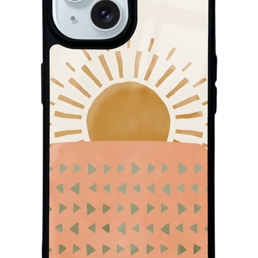 Suluboya Güneş Glossy Telefon Kılıfı Suluboya Güneş Glossy Telefon Kılıfı