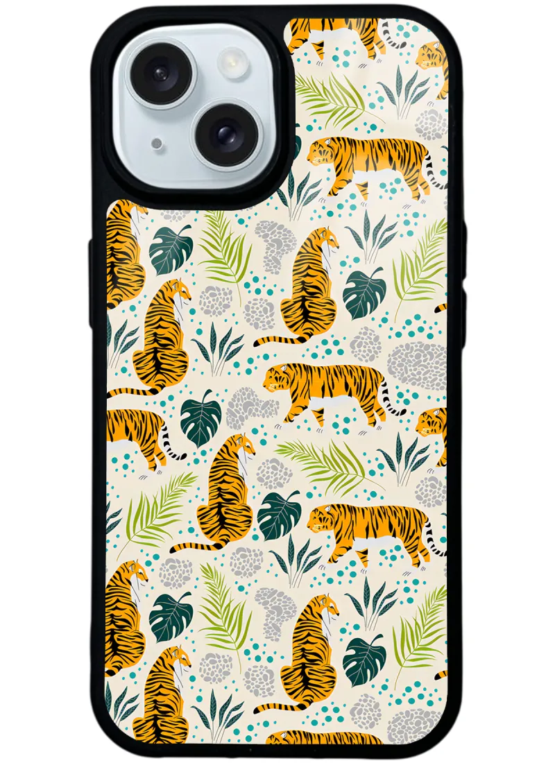 Kaplan Art Glossy Telefon Kılıfı Kaplan Art Glossy Telefon Kılıfı
