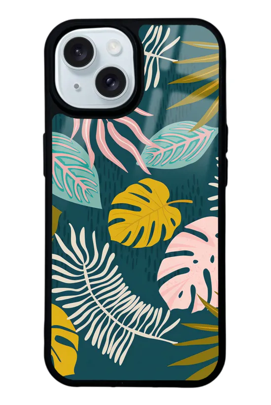 Color Leaf Glossy Telefon Kılıfı