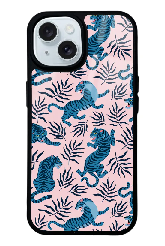 Mavi Kaplan Glossy Telefon Kılıfı