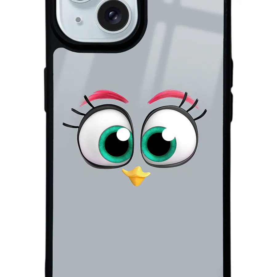 Grey Angry Birds Glossy Telefon Kılıfı Grey Angry Birds Glossy Telefon Kılıfı