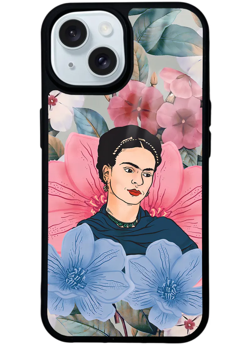 Flowers Frida Kahlo Glossy Telefon Kılıfı Flowers Frida Kahlo Glossy Telefon Kılıfı