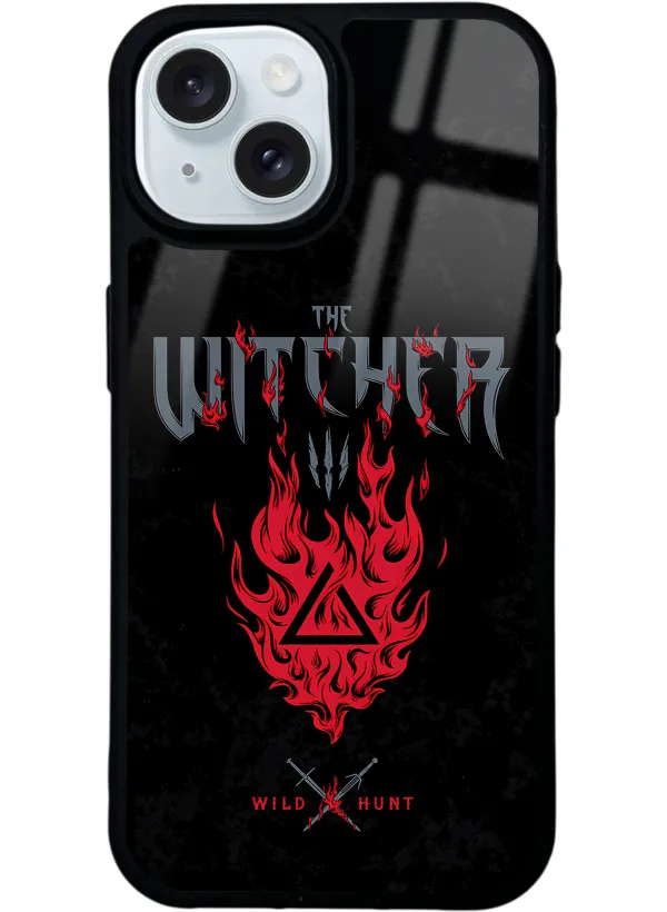 Witcher 3 Fire Glossy Telefon Kılıfı