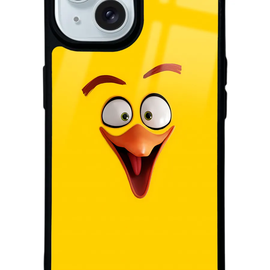 Yellow Angry Birds Glossy Telefon Kılıfı