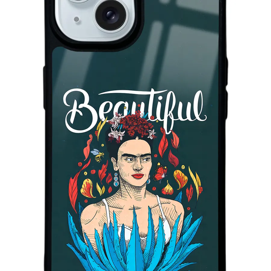 Beautiful Frida Kahlo Glossy Telefon Kılıfı Beautiful Frida Kahlo Glossy Telefon Kılıfı