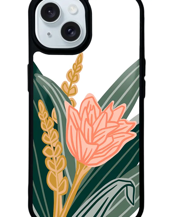 Beyaz Karanfil Glossy Telefon Kılıfı