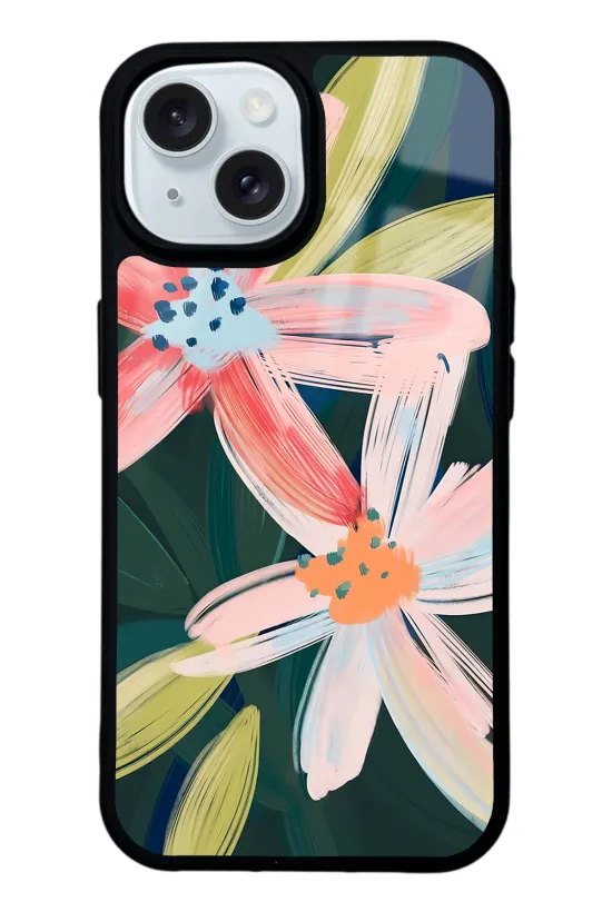 Suluboya Çiçek Glossy Telefon Kılıfı