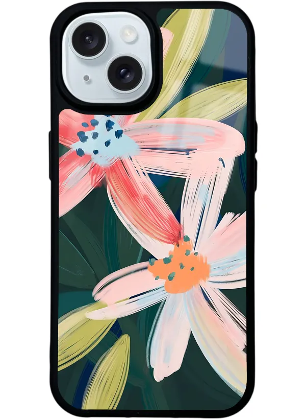 Suluboya Çiçek Glossy Telefon Kılıfı