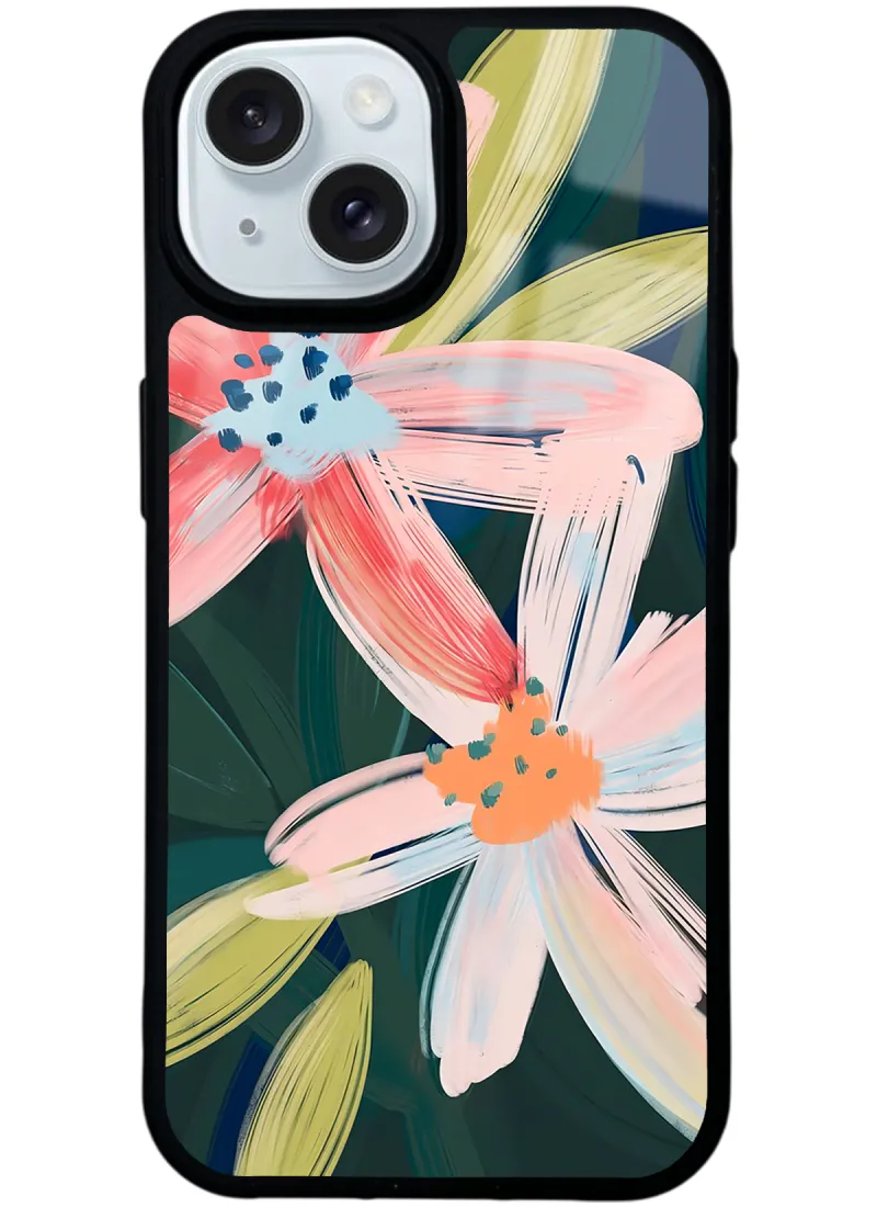 Suluboya Çiçek Glossy Telefon Kılıfı
