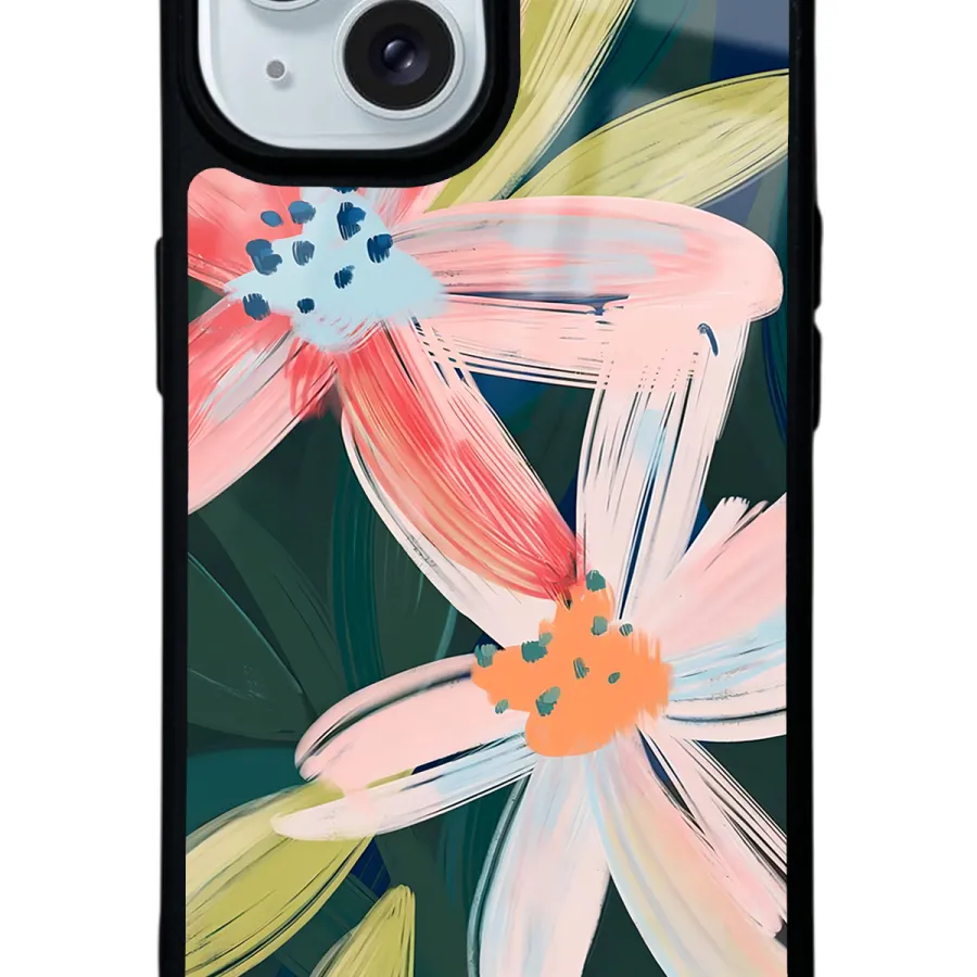 Suluboya Çiçek Glossy Telefon Kılıfı