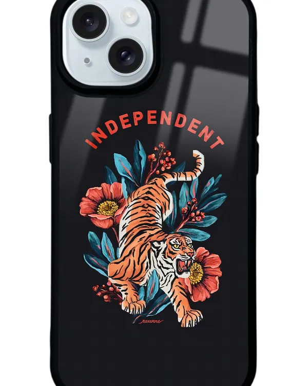 Bağımsız Kaplan Glossy Telefon Kılıfı
