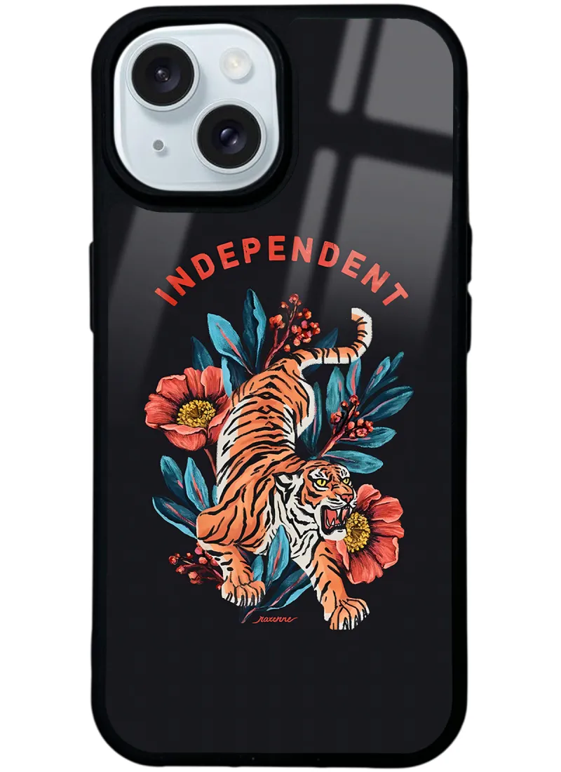 Bağımsız Kaplan Glossy Telefon Kılıfı