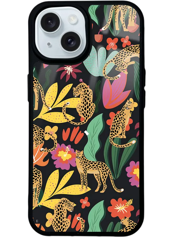 Çiçekli Kediler Glossy Telefon Kılıfı