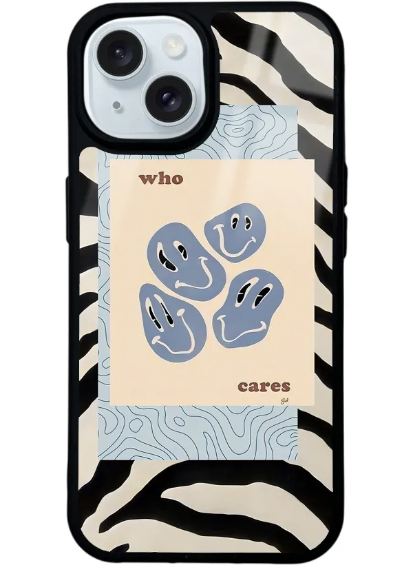 Zebra Emoji Glossy Telefon Kılıfı