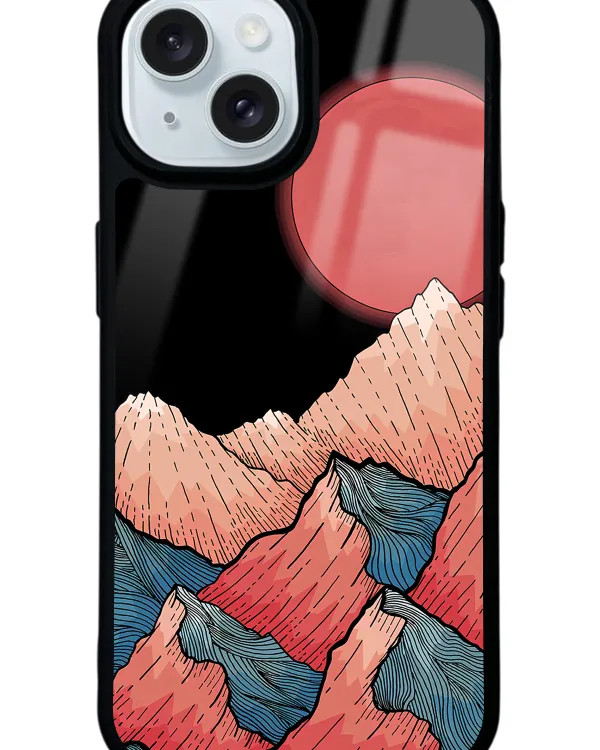 Dağ Güneş Glossy Telefon Kılıfı