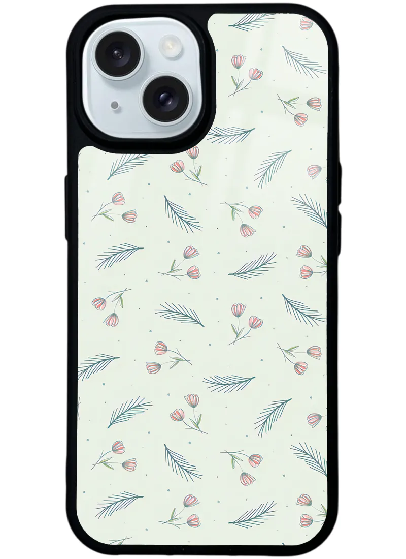 Yeşil Yapraklı Glossy Telefon Kılıfı Yeşil Yapraklı Glossy Telefon Kılıfı