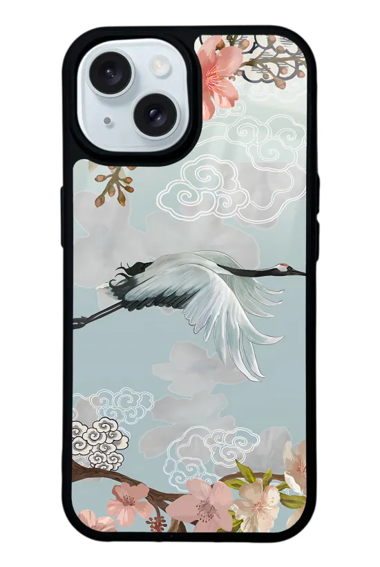 Suluboya Leylek Glossy Telefon Kılıfı