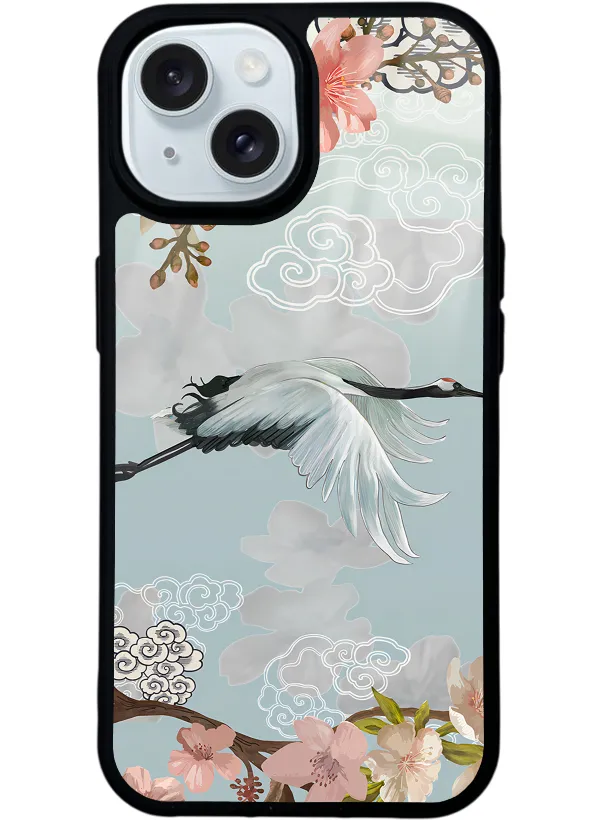 Suluboya Leylek Glossy Telefon Kılıfı