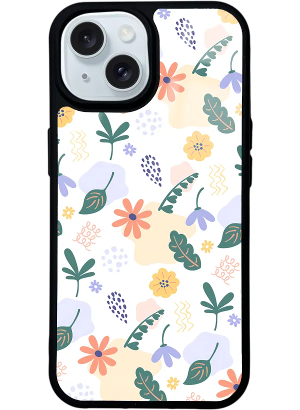 Minik Çiçekler Glossy Telefon Kılıfı