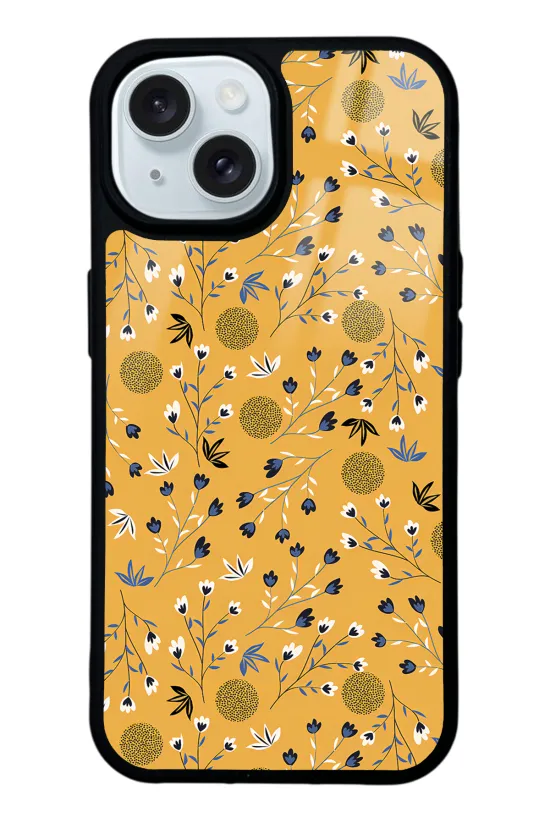 Sarı Bindanlı Glossy Telefon Kılıfı