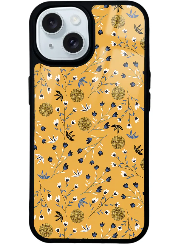 Sarı Bindanlı Glossy Telefon Kılıfı