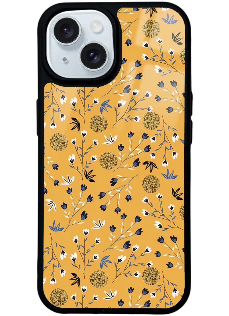 Sarı Bindanlı Glossy Telefon Kılıfı