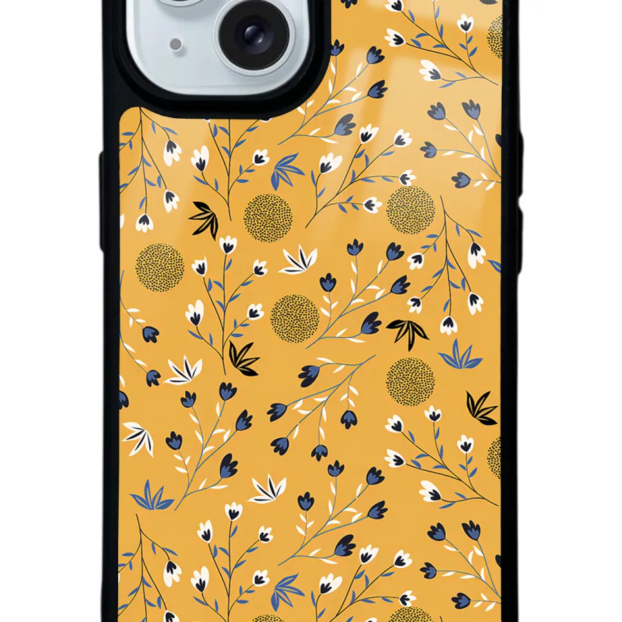 Sarı Bindanlı Glossy Telefon Kılıfı