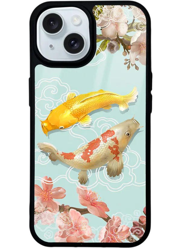 Koi Balığı Glossy Telefon Kılıfı