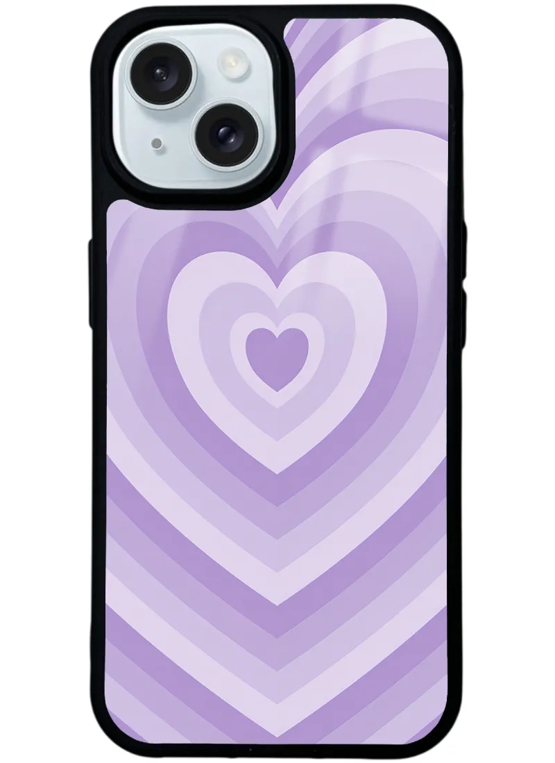 Lila Kalp Glossy Telefon Kılıfı Lila Kalp Glossy Telefon Kılıfı