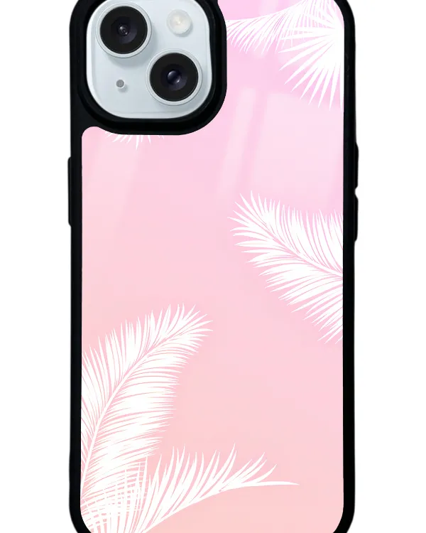 Beyaz Palmiye Glossy Telefon Kılıfı