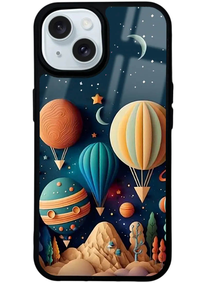 Astral balonlar Glossy Telefon Kılıfı