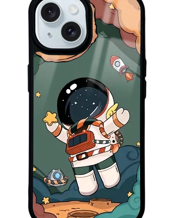 Anime astronot Glossy Telefon Kılıfı