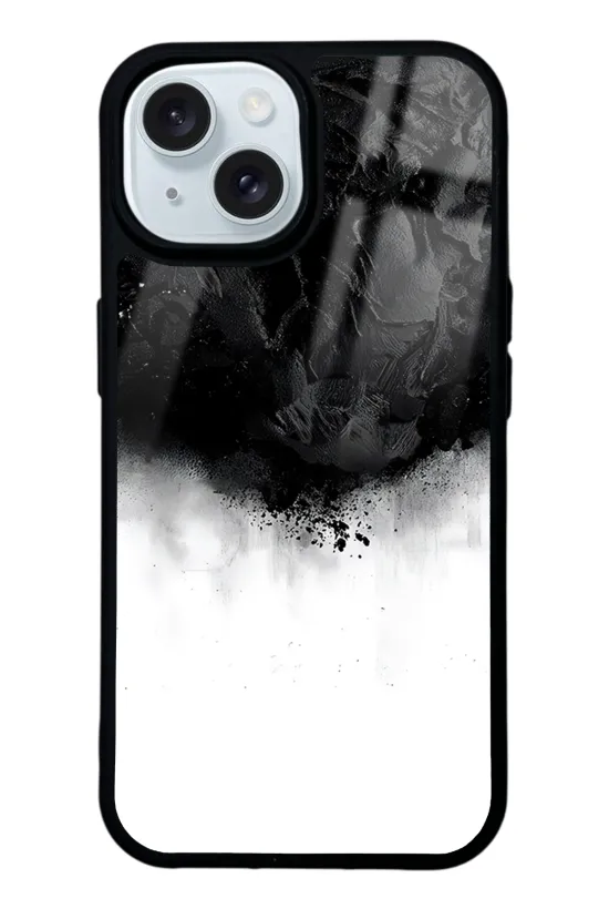 Siyah duman Glossy Telefon Kılıfı