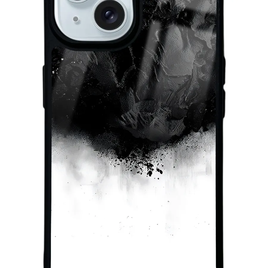 Siyah duman Glossy Telefon Kılıfı Siyah duman Glossy Telefon Kılıfı