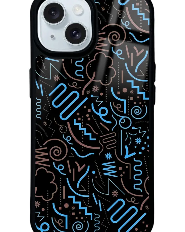 Geometrik Glossy Telefon Kılıfı