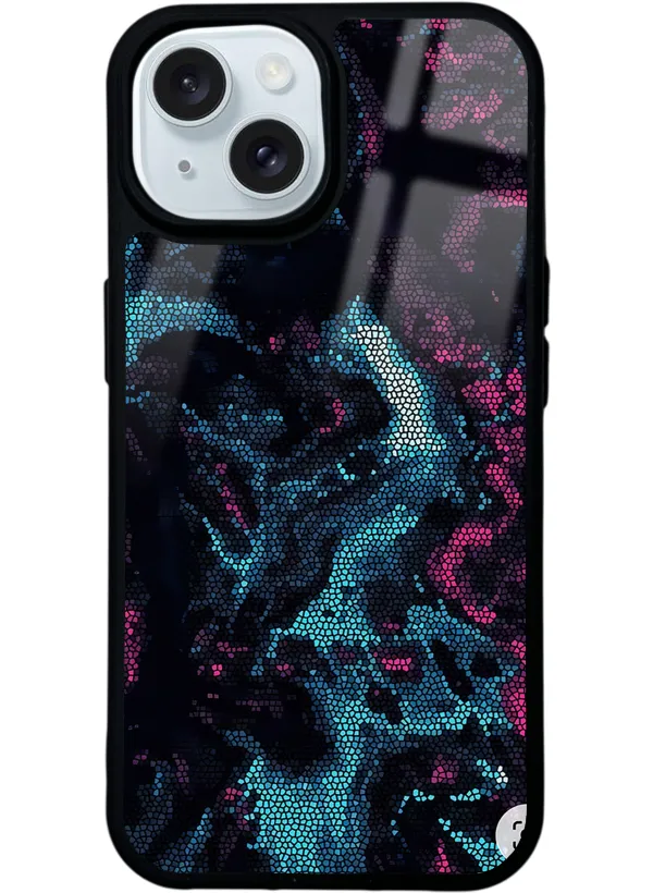 Karbon Renk Patlaması Glossy Telefon Kılıfı