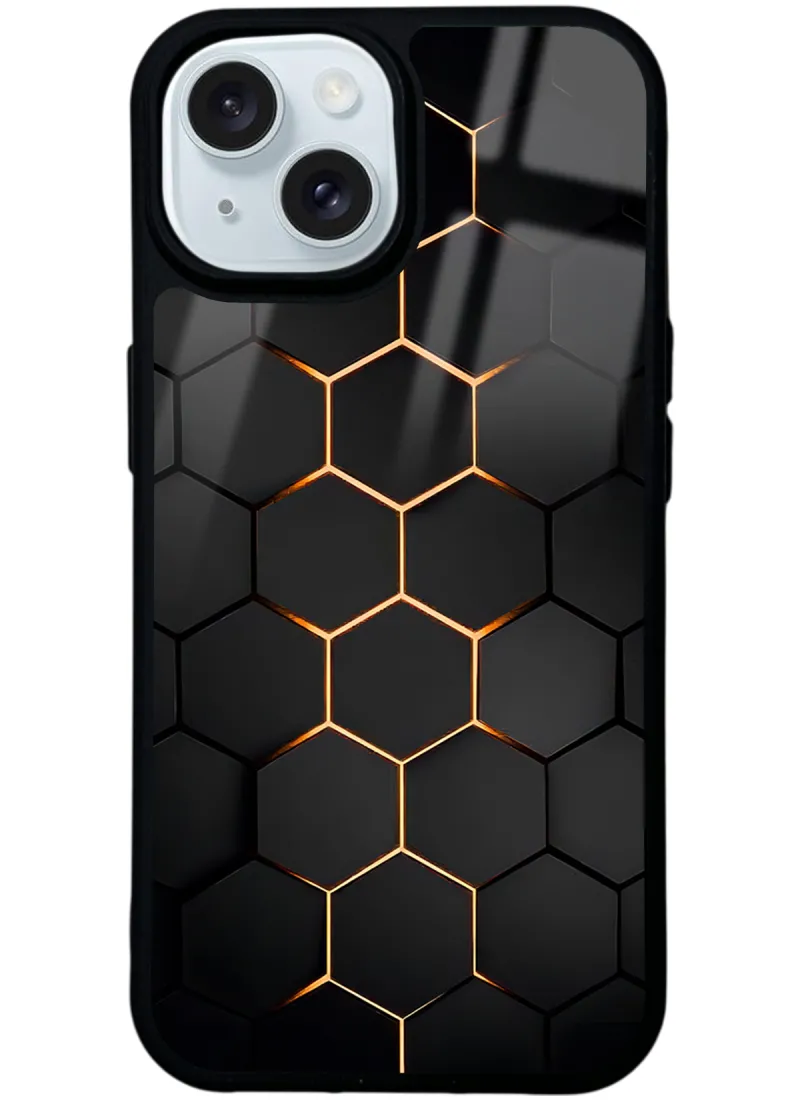 Yellow Carbon Glossy Telefon Kılıfı